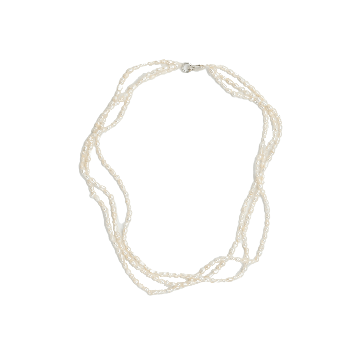 Handmade necklace of pearls