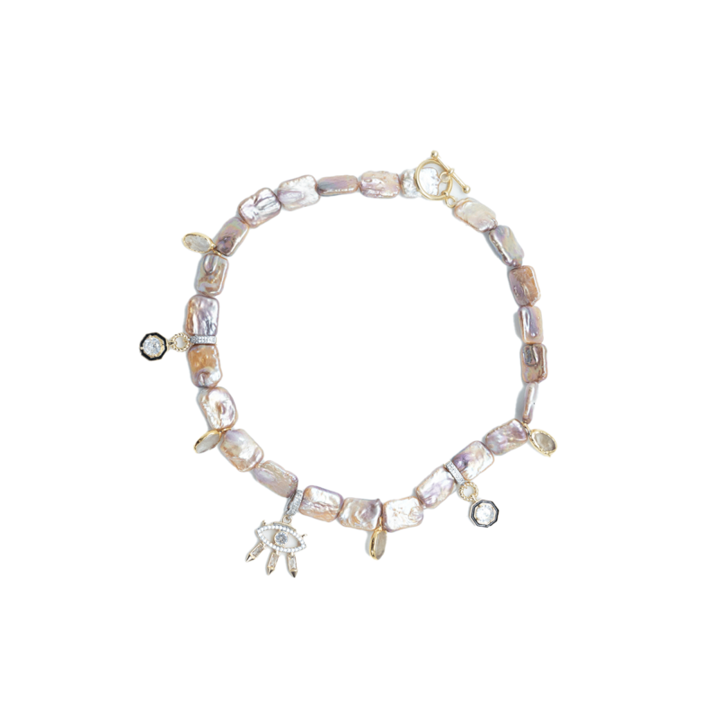 Lucky charms pearls necklace