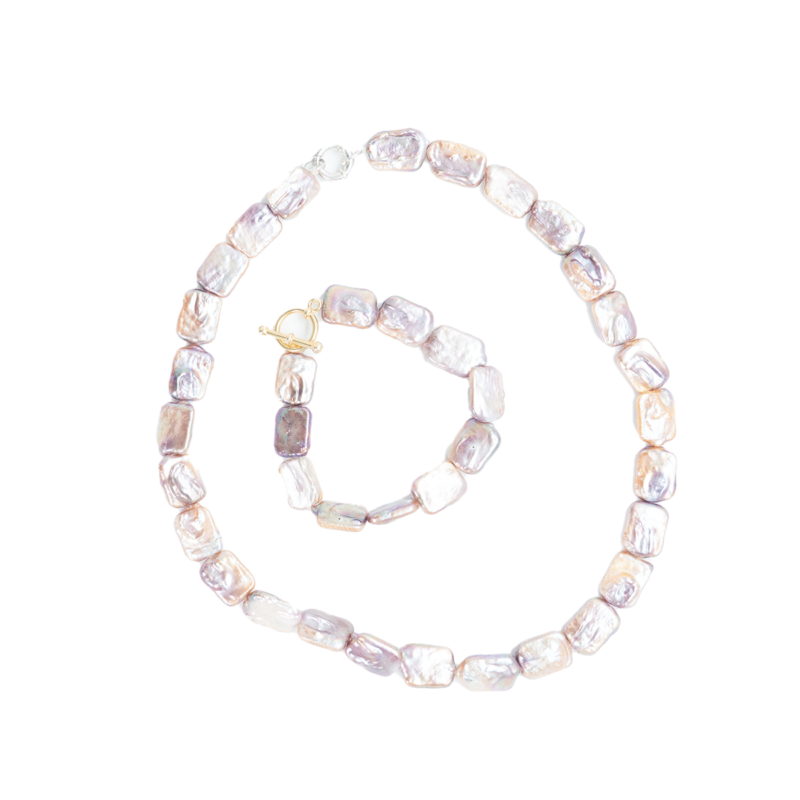 Handmade Set / baroque pearls
